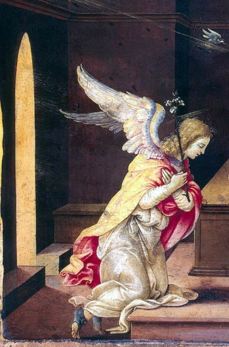 Filippino Lippi (Italian 1457-1504) ~ Annunciation (detail)