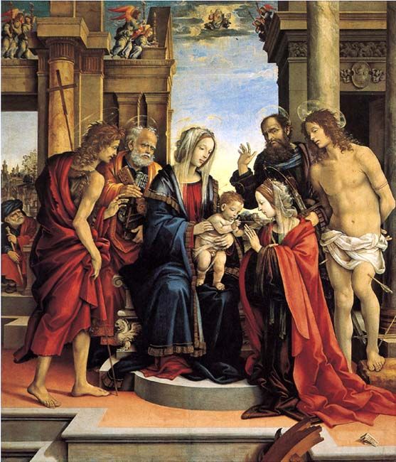 Marriage of St. Catherine (Filippino Lippi). 'Sacred Conversation'